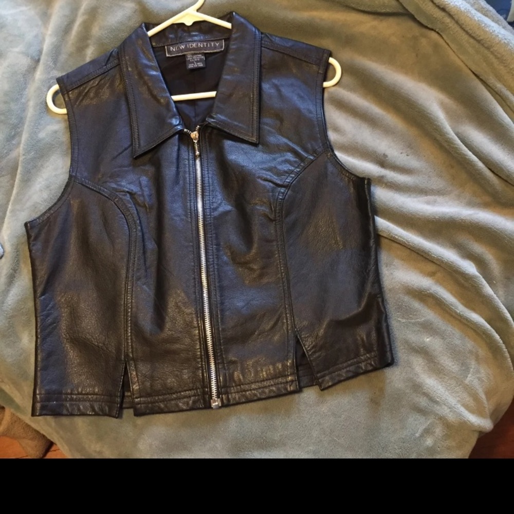 Leather vest